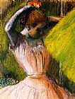 Edgar Degas Ballet Corps Member Fixing Her Hair painting